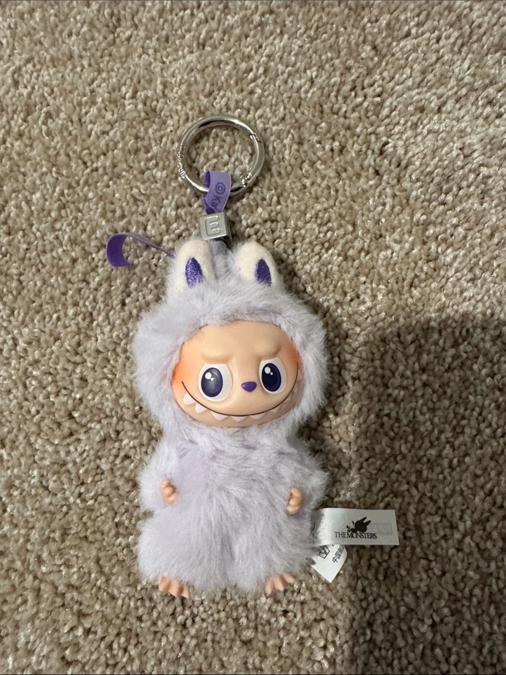 Labubu THE MONSTERS Pin for Love Series-Vinyl Plush Pendant - Letter E